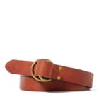 Polo Ralph Lauren Burnished Calfskin O-ring Belt Cuoio