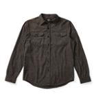 Ralph Lauren Rrl Embroidered Cotton Workshirt Rl 878 Grey Cream