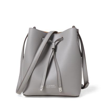 Ralph Lauren Debby Ii Drawstring Bag Light Grey/palomino