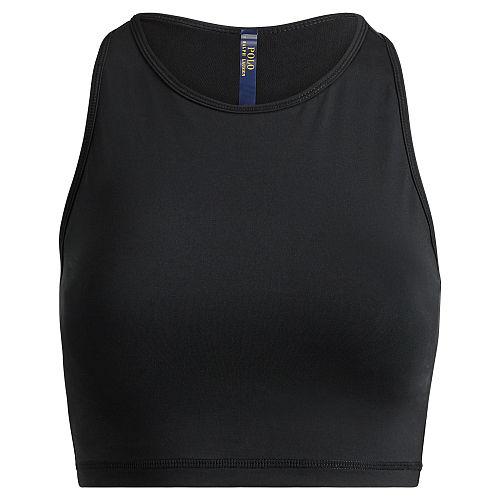 Polo Ralph Lauren Cutaway Cropped Top Black