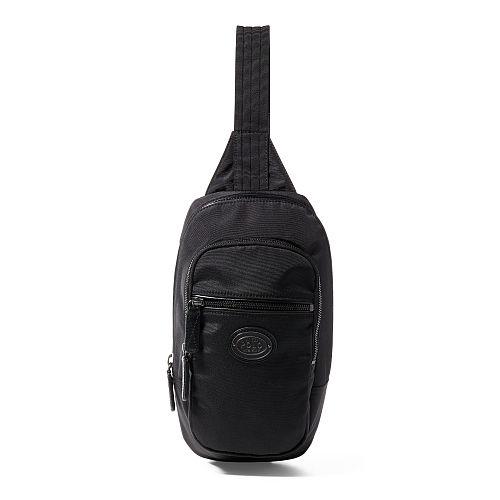 Polo Ralph Lauren Leather-trimmed Sling Bag Black