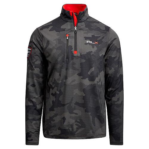 Ralph Lauren Rlx Golf U.s. Open Camo Jersey Pullover Polo Black Dot Camo