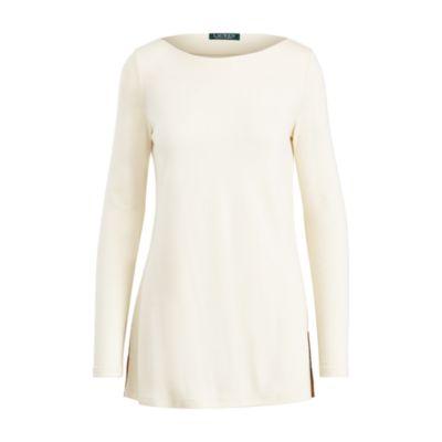 Ralph Lauren Boatneck Tunic Top Natural