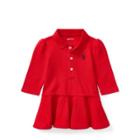 Ralph Lauren Mesh Polo Dress & Bloomer Rl2000 Red 24m