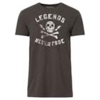 Ralph Lauren Denim & Supply Long Cotton Jersey Graphic Tee Faded Black