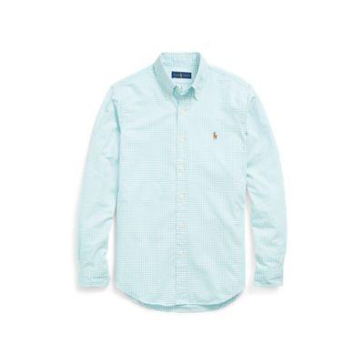 Ralph Lauren Classic Fit Gingham Shirt Bayside Green/white