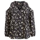 Ralph Lauren Lauren Woman Floral Cold-shoulder Top