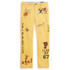 Ralph Lauren Stretch Straight Corduroy Pant Fall Yellow W/ Graffiti