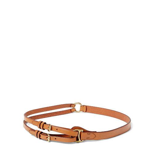 Polo Ralph Lauren Vachetta Tri-strap Belt Cuoio