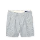 Ralph Lauren Cotton Seersucker Short Blue 9m