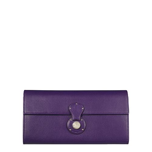 Ralph Lauren Soft Ricky Continental Wallet Deep Purple