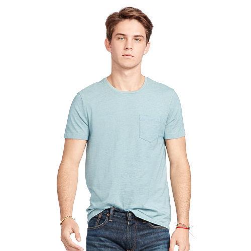 Polo Ralph Lauren Indigo Cotton Jersey T-shirt Light Indigo