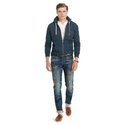 Ralph Lauren Cotton-blend-fleece Hoodie Blue Eclipse Heather