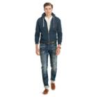 Ralph Lauren Cotton-blend-fleece Hoodie Blue Eclipse Heather