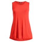 Ralph Lauren Lauren Woman Jersey Sleeveless Top Fresh Tomato