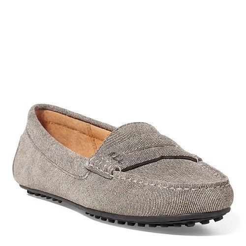 Ralph Lauren Lauren Belen Suede Loafer Black