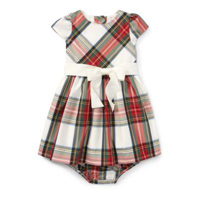 Ralph Lauren Tartan Taffeta Dress & Bloomer Regal Tartan 3m