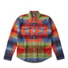 Ralph Lauren Rrl Wool-blend Shirt Sweater Spruce Indigo