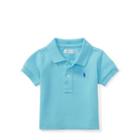 Ralph Lauren Cotton Mesh Polo Shirt Soft Turquoise 3m