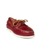 Ralph Lauren Merton Leather Boat Shoe Weathered Red