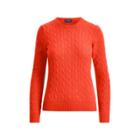 Ralph Lauren Cable-knit Cashmere Sweater Tomato