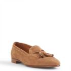 Ralph Lauren Quillis Suede Flat Caramel