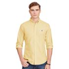 Polo Ralph Lauren Slim Garment-dyed Cotton Shirt Bleecker Yellow