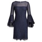 Ralph Lauren Lauren Woman Lace Bell-sleeve Dress