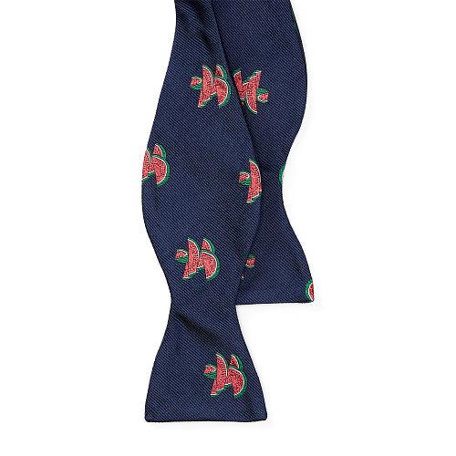 Polo Ralph Lauren Watermelon Silk Repp Bow Tie Navy/pink