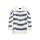 Ralph Lauren Striped Ribbed Cotton T-shirt Light Navy/nevis