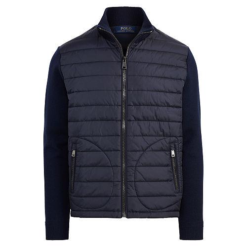 Polo Ralph Lauren Paneled Full-zip Sweater