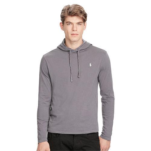 Polo Ralph Lauren Cotton Jersey Hooded T-shirt Perfect Grey