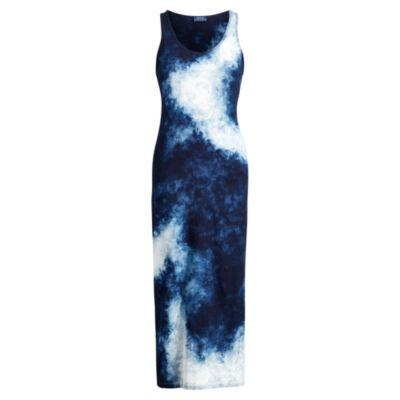 Ralph Lauren Tie-dye Jersey Tank Dress Indigo Dye