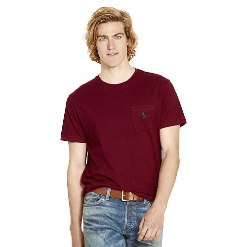 Polo Ralph Lauren Cotton Jersey Pocket T-shirt Classic Wine