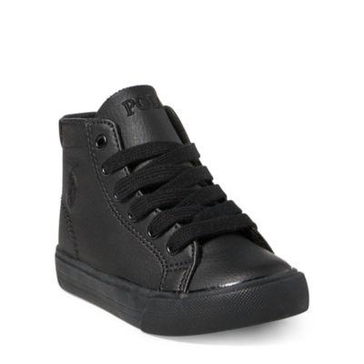 Ralph Lauren Slater Mid-top Sneaker Triple Black