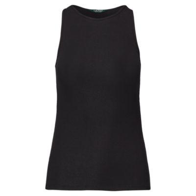 Ralph Lauren Slim Stretch Cotton Tank Polo Black