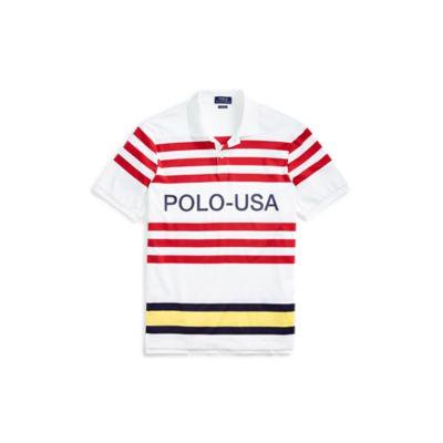Ralph Lauren Cp-93 Classic Fit Polo Shirt White Multi