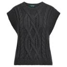 Ralph Lauren Lauren Aran-knit Sleeveless Sweater