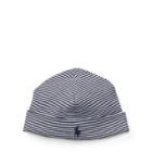 Ralph Lauren Striped Cotton Hat Navy