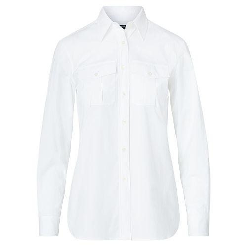 Ralph Lauren Lauren Petite Cotton Broadcloth Shirt White