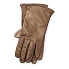 Ralph Lauren Corset-stitched Leather Gloves Bronze Holiday