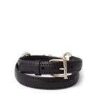 Ralph Lauren Equestrian Leather Bracelet Gold/black