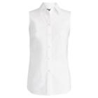 Ralph Lauren Lauren Cotton Sleeveless Shirt White