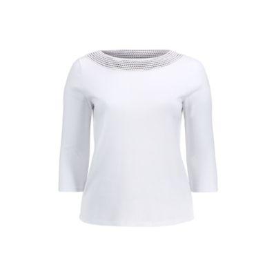 Ralph Lauren Crochet-trim Cotton Top White