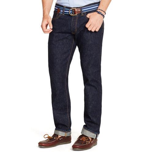 Polo Ralph Lauren Varick Slim Straight Jean Chambers Selvage Rinse