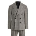 Ralph Lauren Polo Glen Plaid Twill Suit Black And Cream W/blue