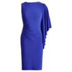 Ralph Lauren Lauren Flutter-sleeve Jersey Dress Dame Purple
