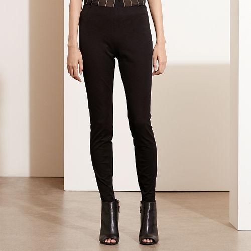 Ralph Lauren Lauren Petite Stretch Cotton Skinny Pant Black
