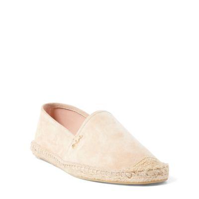 Ralph Lauren Danita Suede Espadrille Chiffon Pink