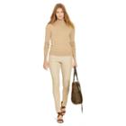 Ralph Lauren Slim Fit Cashmere Turtleneck Camel Melange